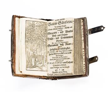 German Prayerbook in Ornate Silver Binding. Das Kleine Baum-Gärtlein.